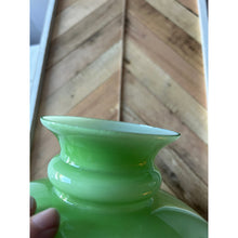 Load image into Gallery viewer, Vintage frosted green glass lampshade 7&quot; tall
