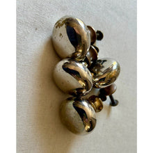 Load image into Gallery viewer, 4 heavy solid brass round drawer knob pulls salvage architectural restoration hardware
