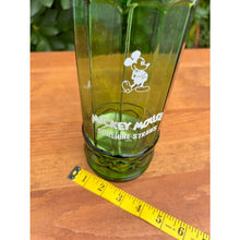 Load image into Gallery viewer, Vintage Mickey Mouse dispenser blown green glass Disney sunshine straws
