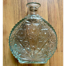 Load image into Gallery viewer, Vintage 60s decanter bottle with cork Anchor hocking pressed glass
