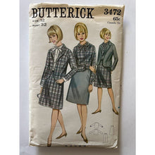 Load image into Gallery viewer, Butterick pattern 3472 blazer skirt set size 10 12 14 16 18
