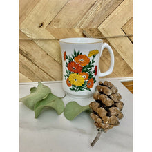 Load image into Gallery viewer, Vintage flower coffee mug Royal Crown mug Buckingham asters ceramic tea cup
