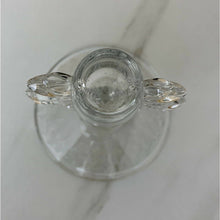 Load image into Gallery viewer, Vintage Fostoria Elegant clear Glass Single Candlestick 6.5&quot; etched base flame
