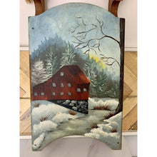 Load image into Gallery viewer, Vintage hand painted wooden wall hanging
