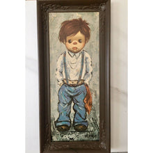 Load image into Gallery viewer, Vintage MCM Litho Alvero &amp; Ozz Franca Big Eyed Girl Boy Plastic Frames Small

