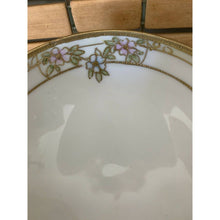 Load image into Gallery viewer, Antique hand painted Nipon footed floral bowl
