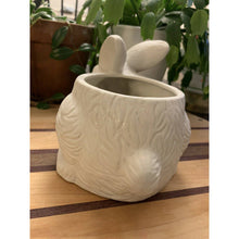 Load image into Gallery viewer, Ceramic bunny rabbit hanging planter pot vase 5&quot;
