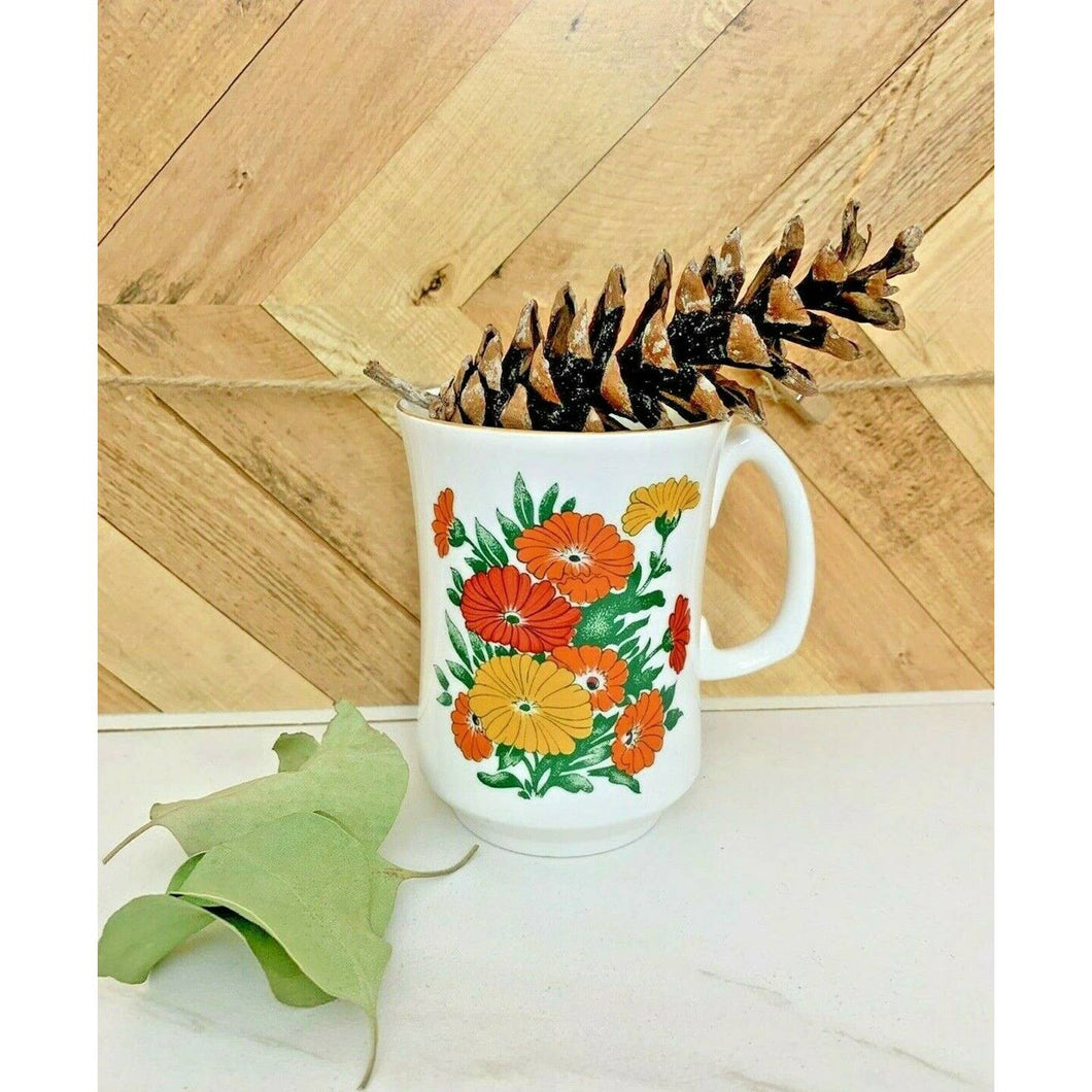 vintage floral coffee mug Royal Crown