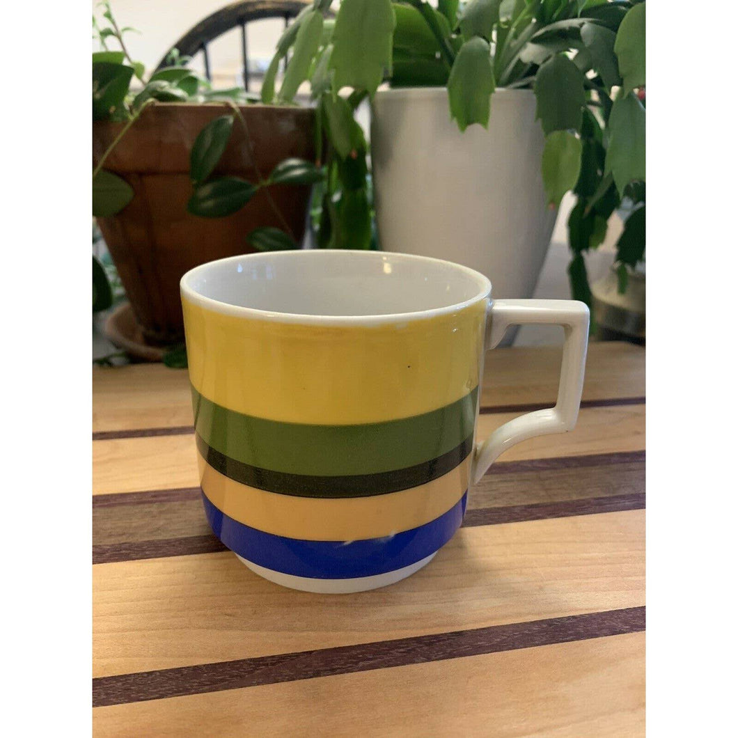 Serape Vintage Mug R.2793 Stripes As Is