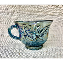 Load image into Gallery viewer, Vintage blue teacup Indiana iridescent carnival glass
