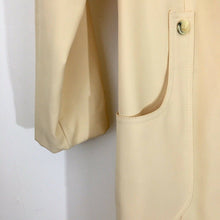 Load image into Gallery viewer, Vintage 1960s trenchcoat size 11/12 yellow polyester mid century ILGWU
