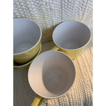 Load image into Gallery viewer, Vintage melamine yellow cups set of 4 mugs
