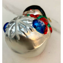 Load image into Gallery viewer, Kurt Adler Polanaise Snowman Christmas tree ornament blown glass
