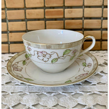 Load image into Gallery viewer, Antique hand painted Nipon china teacup and saucer
