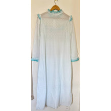 Load image into Gallery viewer, Vintage nightgown blue size L Kimberly Laine granny  sleepshirt cottage core
