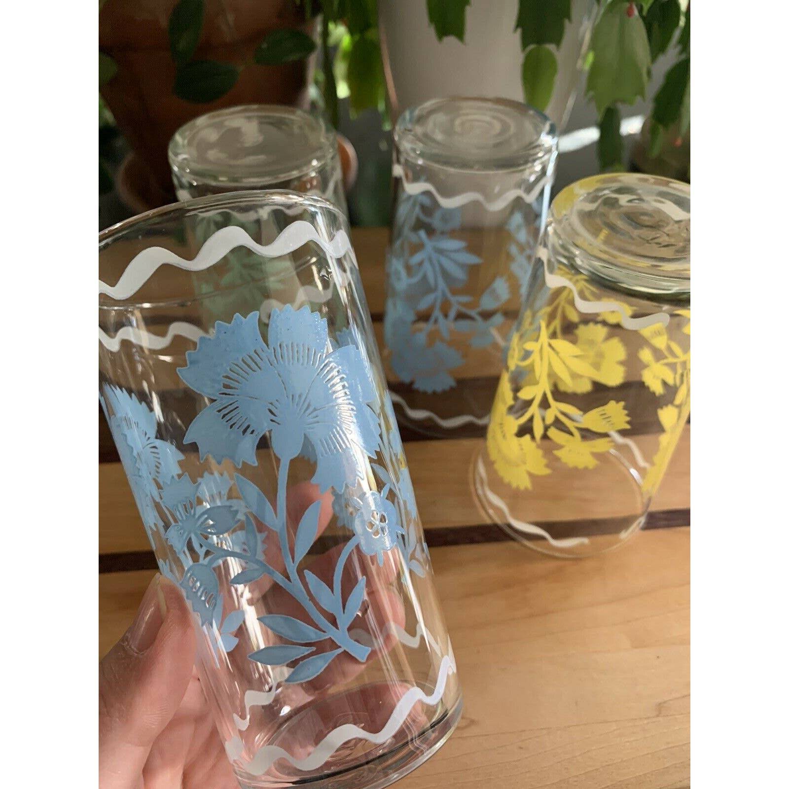 Hand Painted Mason Jar Drinking Glasses