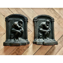 Load image into Gallery viewer, Pair of Solid Bronze Bookends of &quot;The Thinker&quot; by Auguste Rodin

