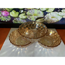 Load image into Gallery viewer, Vintage Anchor Hocking iridescent bubble glass lusterware bowls
