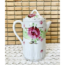 Load image into Gallery viewer, Antique hand painted Nipon china chocolate pot teapot 7.5&quot;
