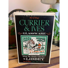 Load image into Gallery viewer, Vintage Currier and Ives tumblers Libby juice drinking glasses
