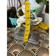 Load image into Gallery viewer, Vintage metal antelope bookends with chippy paint
