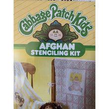 Load image into Gallery viewer, Vintage Cabbage Patch Kids afghan stenciling kit (new old stock)
