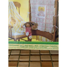 Load image into Gallery viewer, Vintage Cabbage Patch Kids afghan stenciling kit (new old stock)
