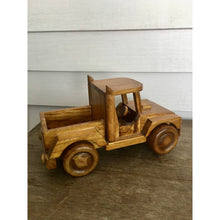 Load image into Gallery viewer, Vintage wood toy truck
