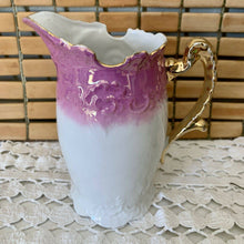 Load image into Gallery viewer, Vintage hand painted lusterware carafe
