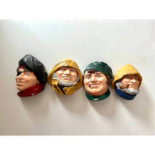 Load image into Gallery viewer, vintage nautical chalkware heads
