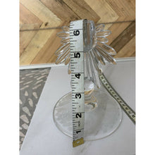 Load image into Gallery viewer, Vintage Fostoria Elegant clear Glass Single Candlestick 6.5&quot; etched base flame
