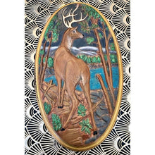 Load image into Gallery viewer, Vintage Holland Mold ceramic wall art deer/buck
