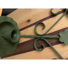 Load image into Gallery viewer, Vintage Home Interior Gothic Green Wrought Iron Candleholder Sconce
