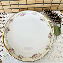 Load image into Gallery viewer, antique porcelain fine china bowl with handles floral gold edges
