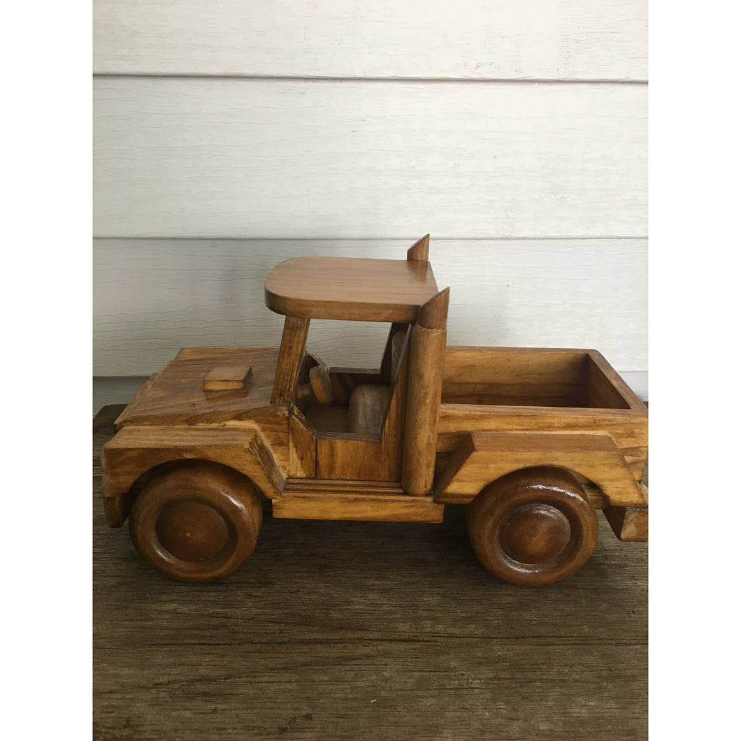 Vintage wood toy truck