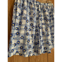 Load image into Gallery viewer, Vintage 70s 80 floral shorts size large blue pull up

