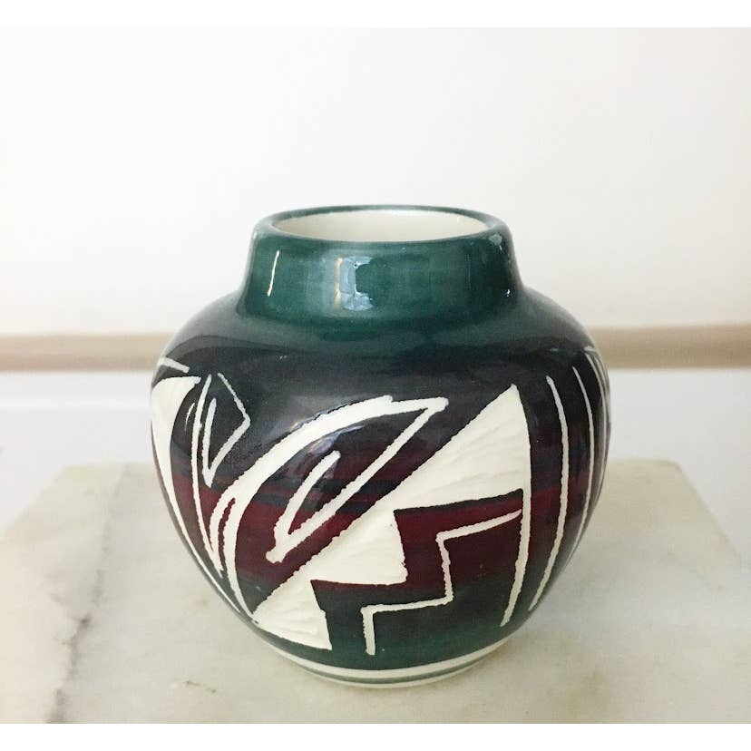 Vintage southwestern mesa pottery bud vase 3
